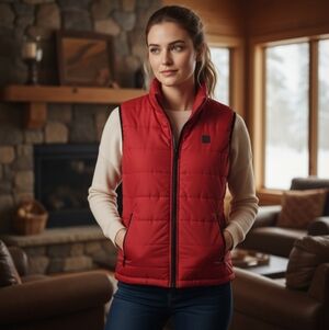 Fahrenheit Red Women's Quilted Vest